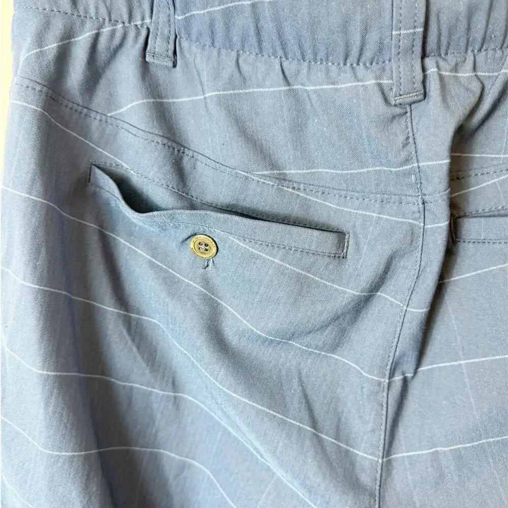 Under Armour Men's Performance Golf Pants Windowpane Striped 32x32 Navy Blue
